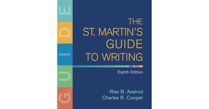 St martins guide to writing 13th edition