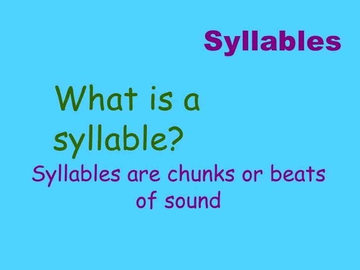 How many syllables in cloud