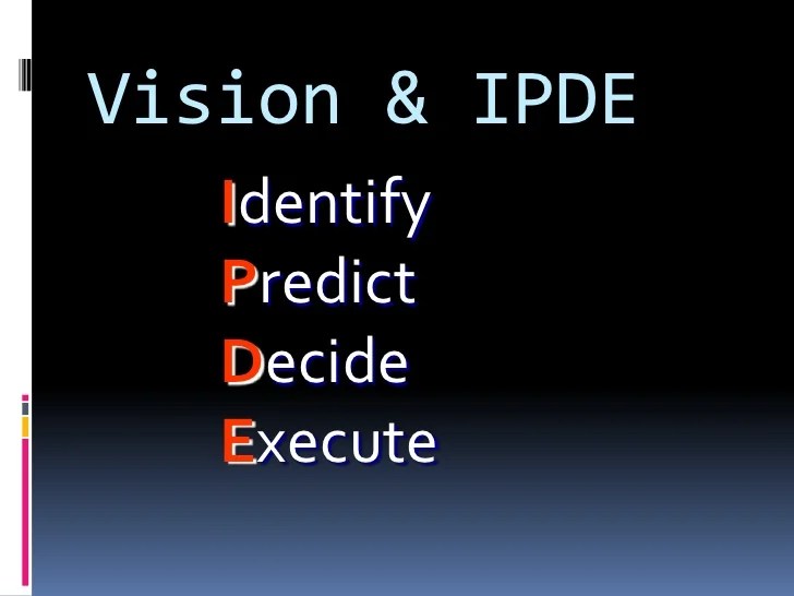 What does ipde stand for in driving