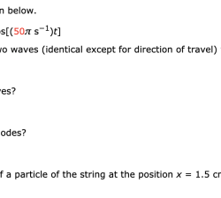 A string oscillates according to the equation